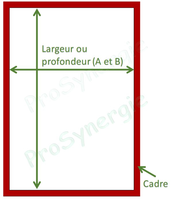 CRR - Conduit Rigide 1,5m Rectangulaire à Cadre - Galva - A=800mm - B=200mm