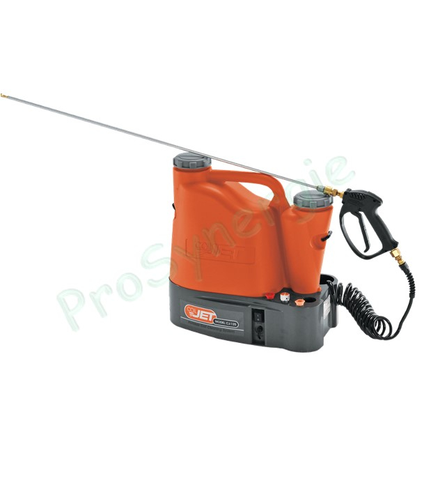 Machine de Nettoyage des climatiseurs CoilJet CJ-125 sur Batterie rechargeable 12V (12 Ah = 8 à 10 nettoyages)
