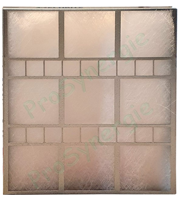 Caisson de filtration avec 1 filtre G4  Ø 125 mm pour récupérateur d´air chaud