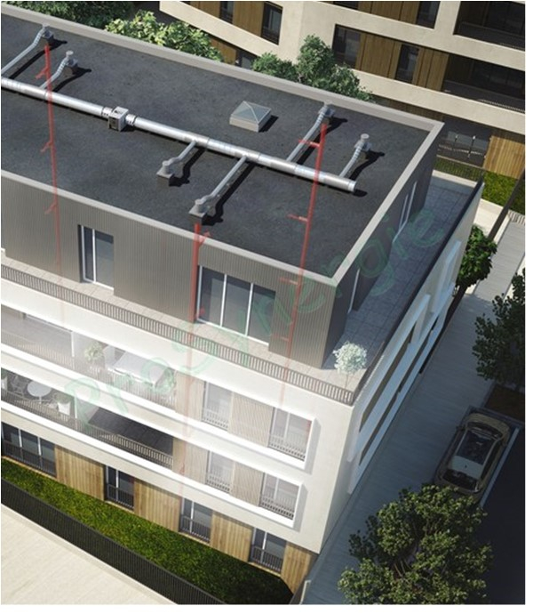 Caisson de Ventilation EasyVEC® Compact - Débit de  1000m³h - Micro-watt - Taille 532x532x352 mm - Non isolé  (avec IP) - Ø racc 250mm