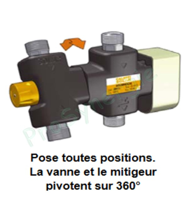 Module Mitigeur thermostatique avec vanne directionnelle pour chaudière E.C.S. instantanée