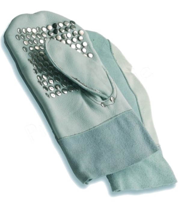 Gants de guidage de câble déboucheur en cuir clouté (gauche ou droit)