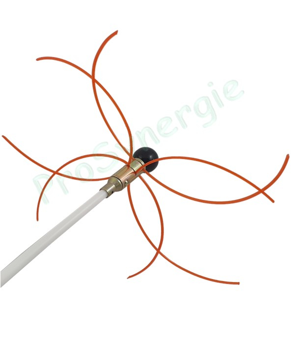 Tête pour Câble fermé et Multibrins (8 fils) pour Rotoflex Ø 12 et 18 mm (vendu sans fil / câble)