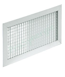 AC 123 F3 - Grille Maille fixes -  800 x 300 mm - Finition alu anodisé