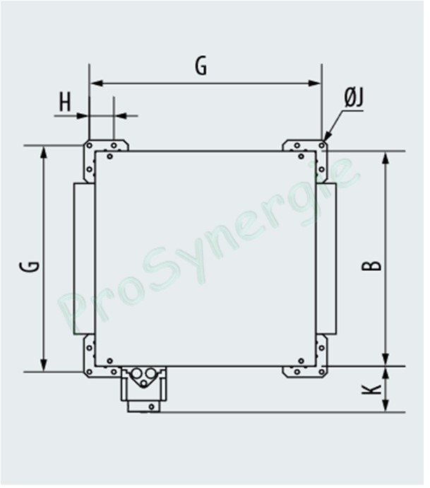 Caisson extraction inuflation KSTD - Modèle 95 - IS (caisson isolé mousse 10 mm) - Interrupteur de proximité et Dépressostat (INTZ BDEZ) - Triphasé - Ø630mm