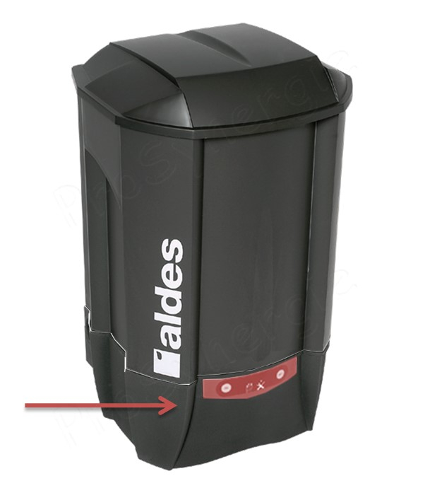 Façade de commande avec support - 2 boutons (M/A) + 2 leds (sac et défaut) pour aspirateur C.Cleaner