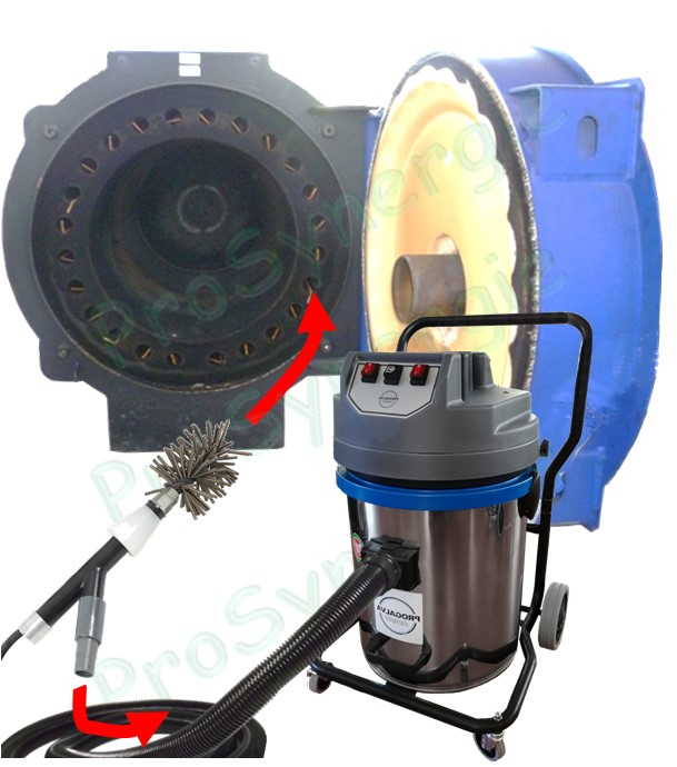 Appareil de ramonage rotatif Robotube Ø 30 mm - Pour tubes de chaudières - Kit complet