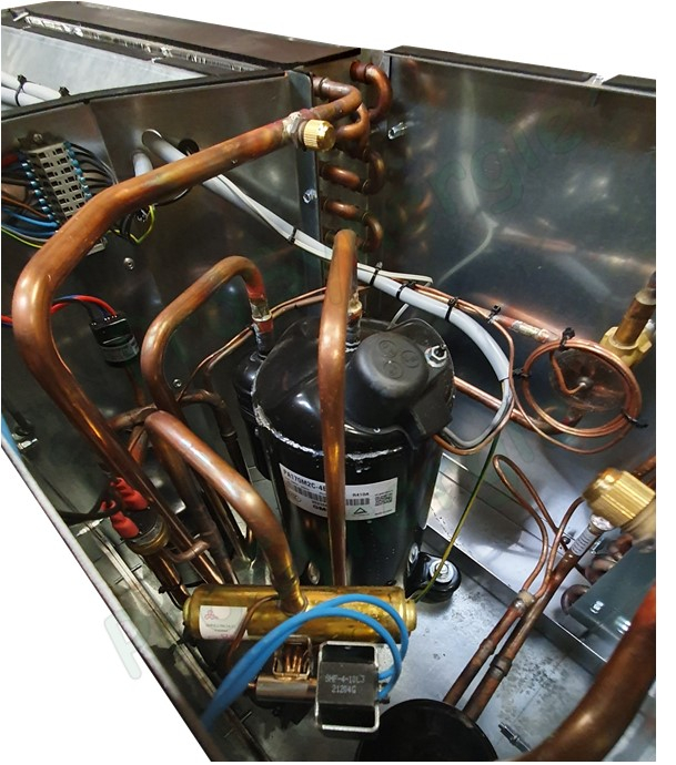 Groupe PAC gainable réversible AEROCLIM´easy Confort - Puissance chaud/froid 5,3/4.2Kw (EN14511) - 240V 1.47KW - Long x Larg x Haut = 1370x355x403mm (65kg)