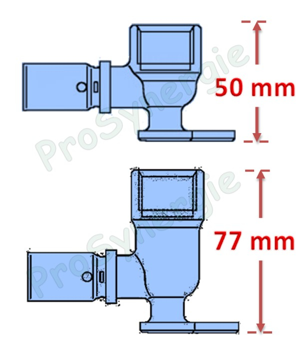 Console de fixation douche (court ou long - entraxe 80 à 150mm) murale à encastrer ´´Cofit P´´ à sertir multicouches Ø16 ou 20mm  + insonorisation
