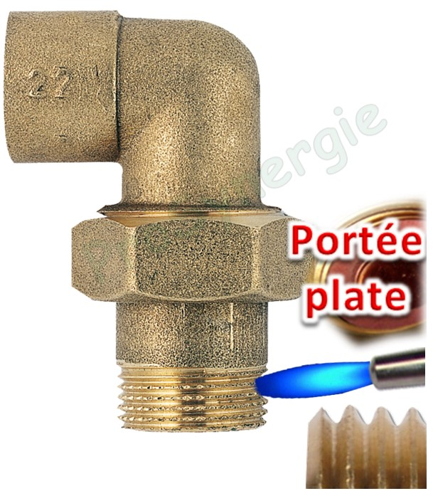 Coude union à souder 98GCU Ø 22 - M 1´´