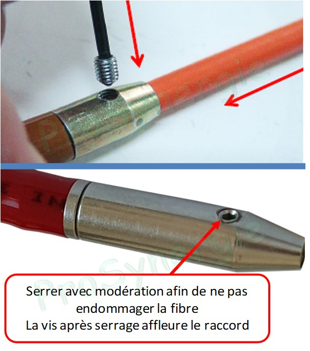 Embout de rechange 2 pièces (Fixe + Souple) 5 x 80 - pour Flexonet 15/5 (Fibre Ø 5 mm)