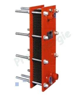 Echangeur Z2 16bars 1,394m² 41 plaques Inox démontables joint EPDM 140°C 15.3m3/h 4 x G 1´´F (HxLxP) 480x180x155,1mm - 29,57Kg