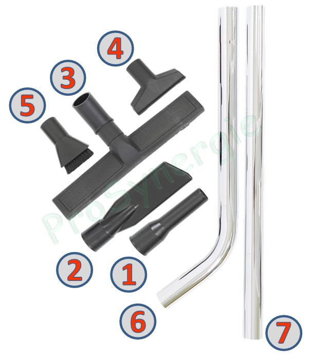 Kit accessoires aspirateur Ø 40 - Neso 230D/250/400/500/500CB/Galax/Neso23/25/40/50/Spiro 250/400/500/500CB