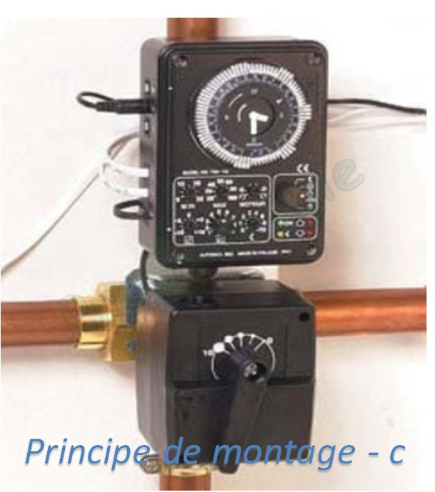 Régulation chauffage avec horloge Automix 30 Q (LK 963 Q Temperature Controller) - (Fx. T° extérieure)