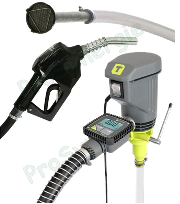 Pompe électrique 38 l/min Horn Hornet W40A 230V avec Débimètre électronique digital FMT3 + crépine avec tamis pistolet automatique A 2010 et tuyau de 4m