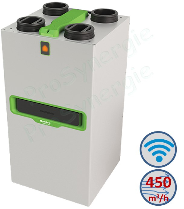 VMC Double-Flux et purification d´air Aldes InspirAIR® Top 450 Premium avec Modem de connectivité