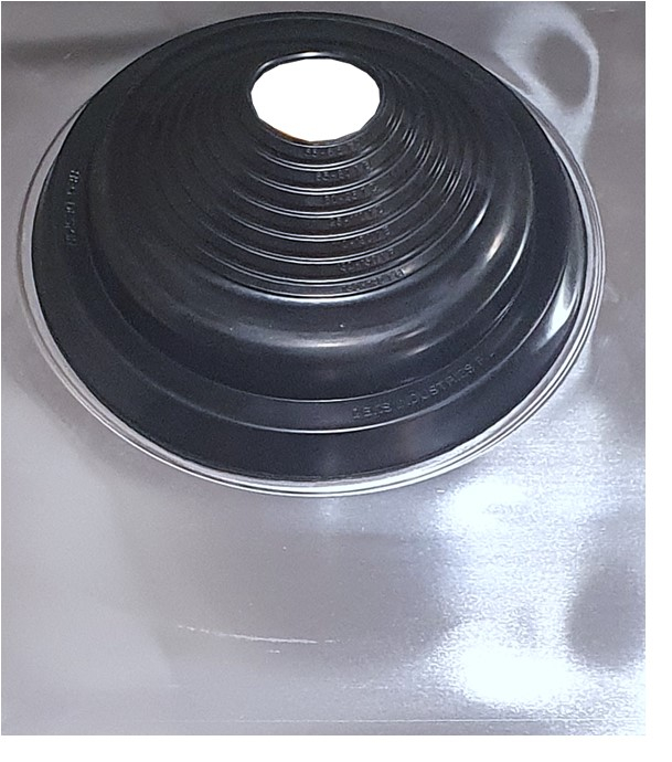 Etanchéité souple SolFlexe Alu EPDM (115°C maxi) n°2 - Ø 50 à 170 mm - Avec embase aluminium - Pour sortie de toiture
