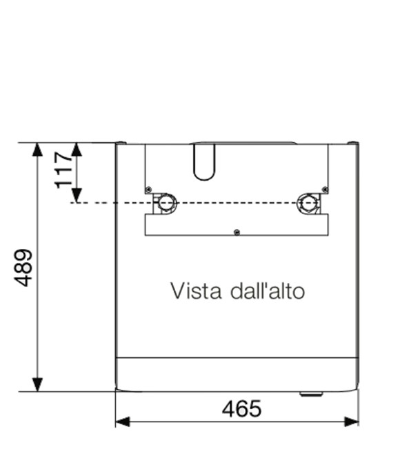 DSP 110 - Ballon de production dECS à accumulation 110 litres pour accouplement avec une chaudière UNIKe R ou KORVETT R - HxLxP=990x465x489mm