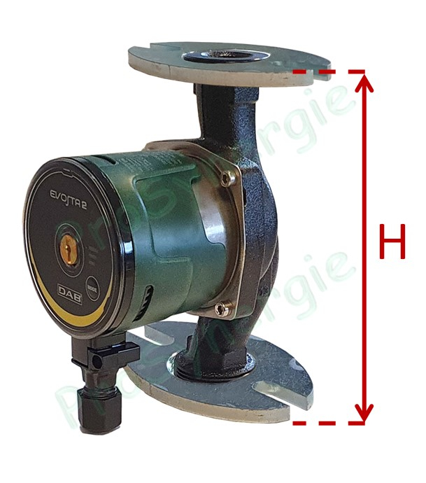 Circulateur chauffage bride ovale et hauteur 180mm (kit remplacement Zoom) - Débit jusqu´à 3,5m3/h