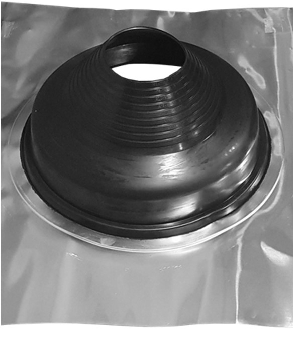 Etanchéité souple SolFlexe Alu EPDM (115°C maxi) n°4 - Ø 160 à 300 mm - Avec embase aluminium - Pour sortie de toiture