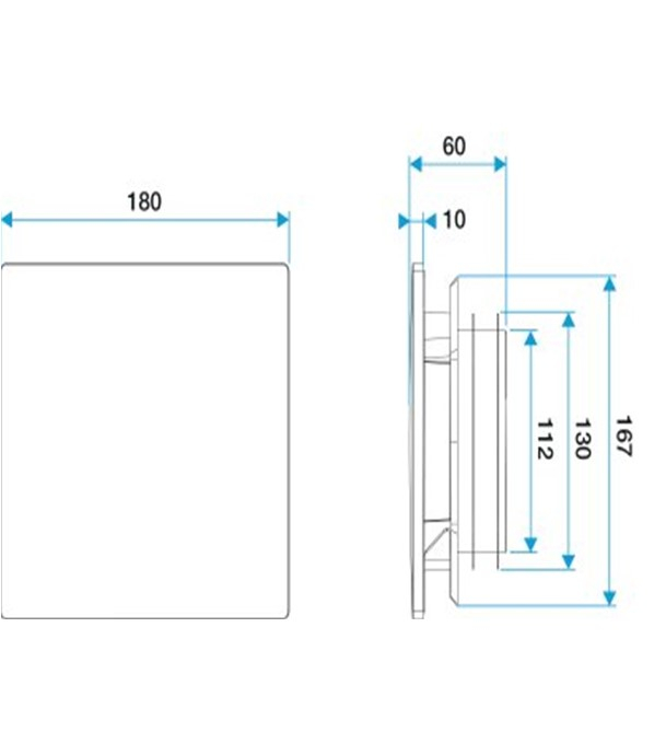 Support seul  Ø 80 mm Blanc - pour bouche ColorLINE