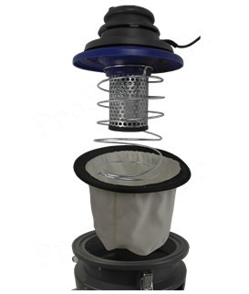 Aspirateur de ramonage Galax 2043 - Cuve 40 Litres - Moteur 1200 watts