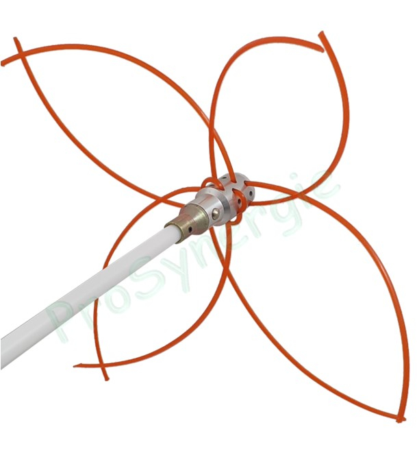 Kit Rotoflex Ø 12 mm en sacoche (10 cannes de 1m + 2 Têtes + 2 Adaptables + Fil)