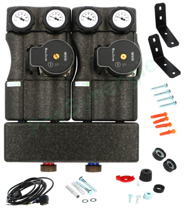 Kit module hydraulique 2 départs (régulé chauffage + constant ECS)