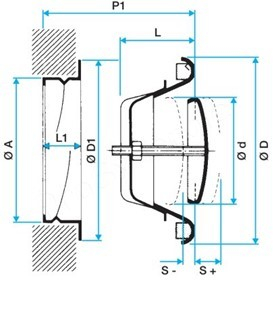 SR 143 - Bouche à Noyau Acier - Ø 100 mm