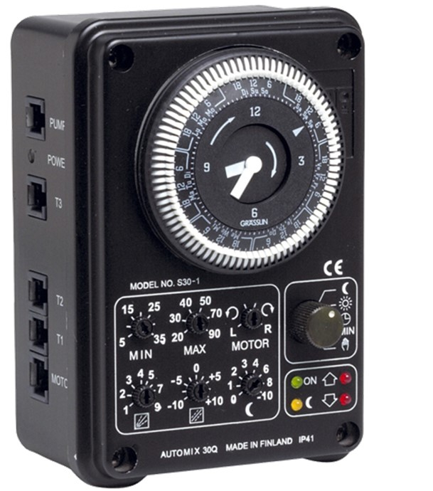 Régulation chauffage avec horloge Automix 30 Q (LK 963 Q Temperature Controller) - (Fx. T° extérieure)