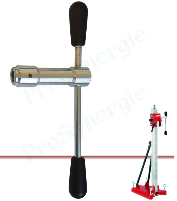 Manivelle de réglage du bâti de carotteuse Virax V150+ / V250 / V350