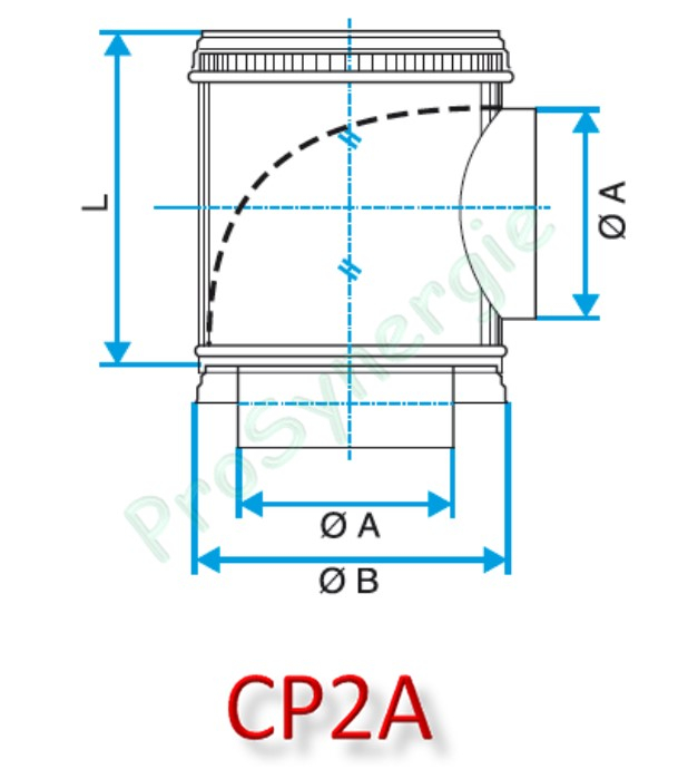 CP et CP2A - Caisson Piquage Galva avec et sans Joint - Ventilation et conduit d´air