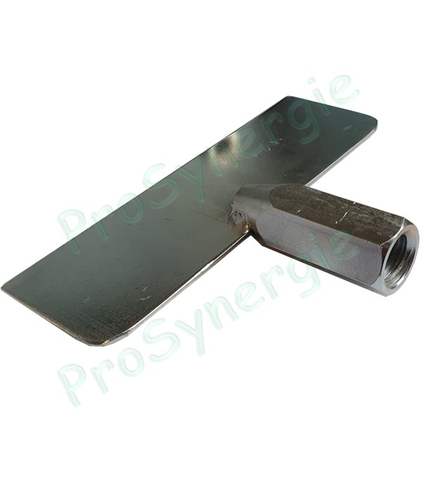 Raclette droite pour décapage de paroi avec tige de manuvre (12 x 175 ou 18 x 350)