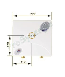 Chauffe-eau instantané sur évier AMICUS 230/400V 4 à 6 Kw