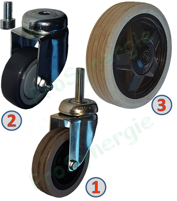 Roulette aspirateur - Pour Neso 250/400/500/500CB/700CB/503 et Spiro 250/400/500C/500CB (à l´unité)