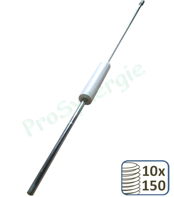 Rotocanne 1 mètre à monter sur chignole avec poignée glissante et manchon taraudé (F) 10x150mm (pour brosse)