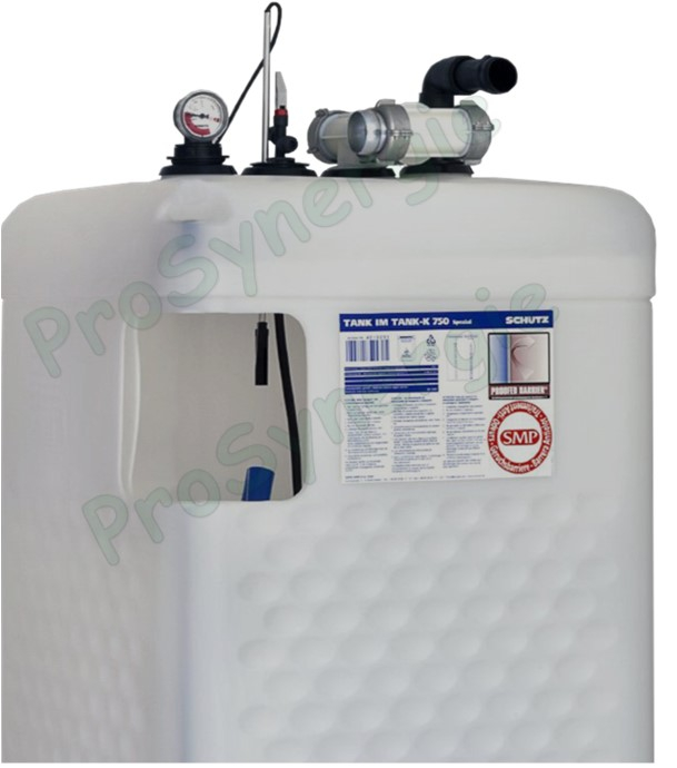 Cuve Fioul plastique installation intérieur double paroi ''Intégrale modulaire  750 Litres (L*l*H) 750*750*1700mm