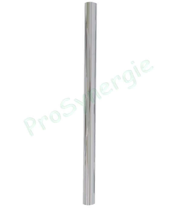 Demi-tube chromé droit pour aspirateur ramonage et chantier (Elément du kit PRO1098)