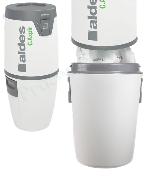 Lot de 2 Sacs d'aspirateur centrale d´aspiration C.Axpir Initia et C.Axpir Comfort + Kit d´installation