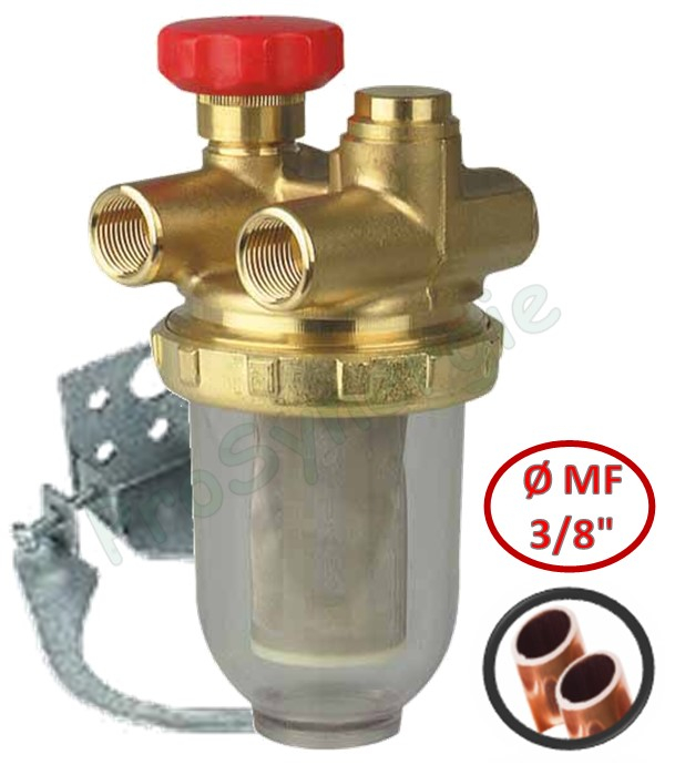 Filtre mazout AR 500 double conduite Ø FF 3/8´´ (DN 10) - Tamis Synthétique