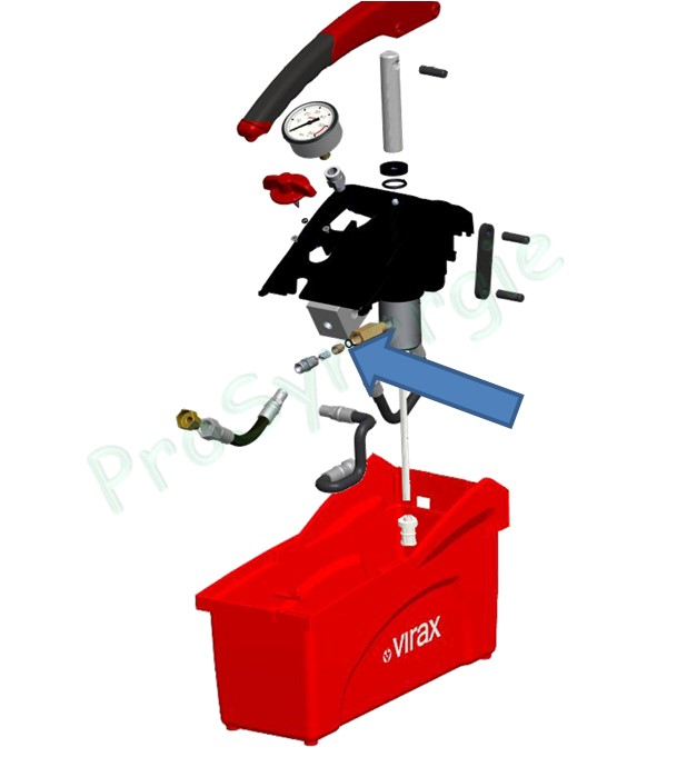 Piston de clapet anti-retour pour pompe à épreuve manuelle Virax 262035