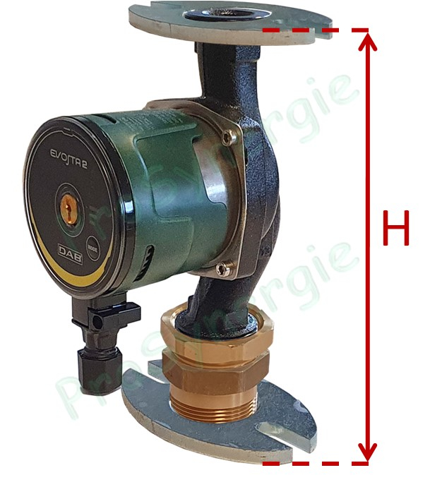 Circulateur chauffage bride ovale et hauteur 230mm (kit remplacement Zoom) - Débit jusqu´à 3,5m3/h