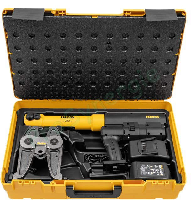 Akku-Press XL 45kN ACC Basic-Pack + Pince mère Z7 - Sertisseuse 22V pour Raccord à sertir Ø 10 à 108 mm