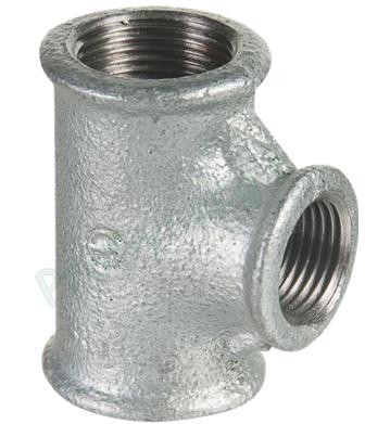 Té réduit Fonte Galva à Visser AG130R - Ø F 1´´1/2 - F 1´´ - F 1´´1/2
