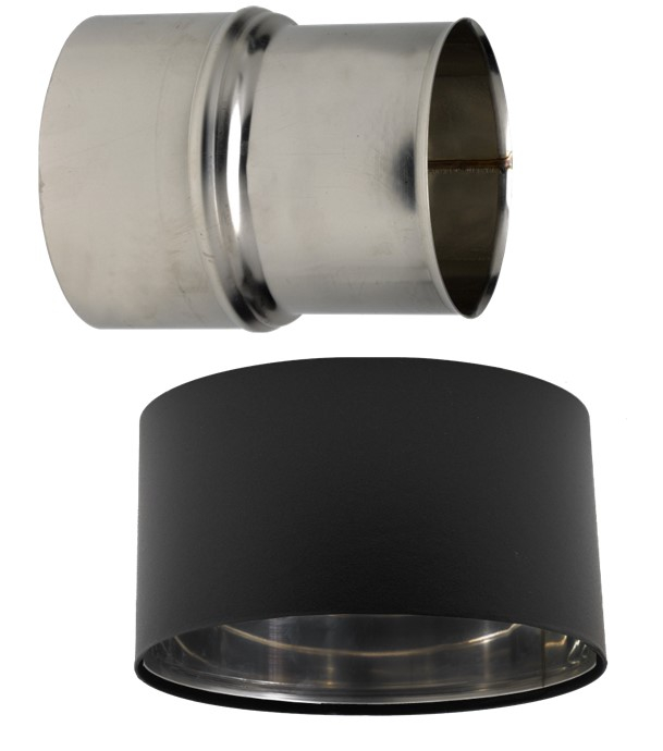 Kit limiteur de tirage Inox raccordement anti bistre sur buse mâle départ d'insert vers flexible