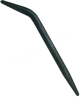 Broche de plombier en acier phosphaté coudé à 40° (pour déformer l'extrémité des tuyaux en plomb)