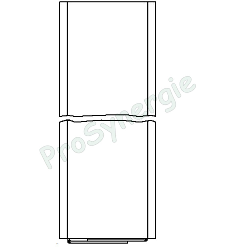 Gaine encastrable pour  Unibox , profondeur 57 mm