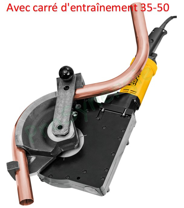 Carré d´entraînement et support 35-50 mm pour Cintreuse Rems Curvo 50