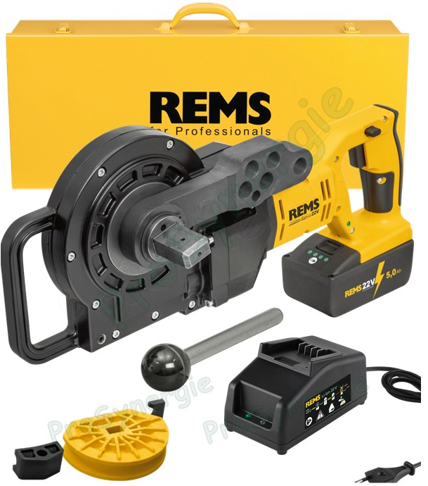 Cintreuse Electrique Akku-Curvo 22V Li-Ion - Coffret avec formes et contre-formes de 12-14-16-18-22 mm