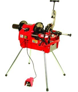 Machine à fileter 4´´ - Tête ouverture auto - Alésoir et coupe-tube - 1600W - 1/2-3/4, 1-2´´ et 2.1/2-4´´